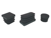 PUNTALE ALETTATO QUADRATO 30X30 MM PLAST NERO*- 200,0 pz