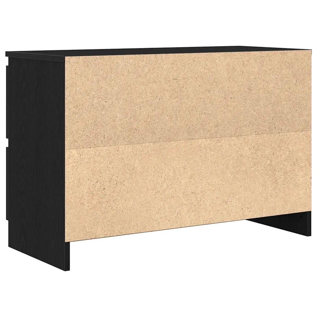 vidaXL Mobile Porta TV Nero 80x35x54 cm in Legno Multistrato