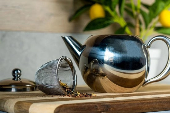 Pentola per Tè in Acciaio Inossidabile con Infusore per Tè in Foglie