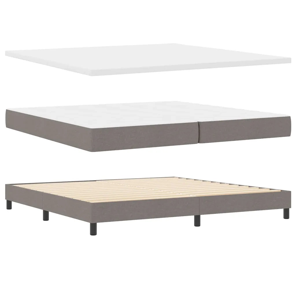 Letto a molle con testiera Talpa 200 x 200 cm Tessuto 3338794