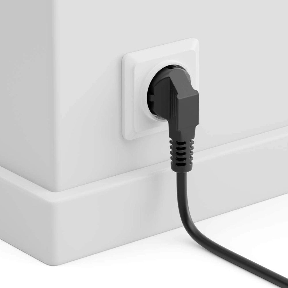 Trade Shop - Cavo Alimentazione Tripolare Serie A C13 Schuko Spina Pc F-al01-a 1.5 Mt 250volt -