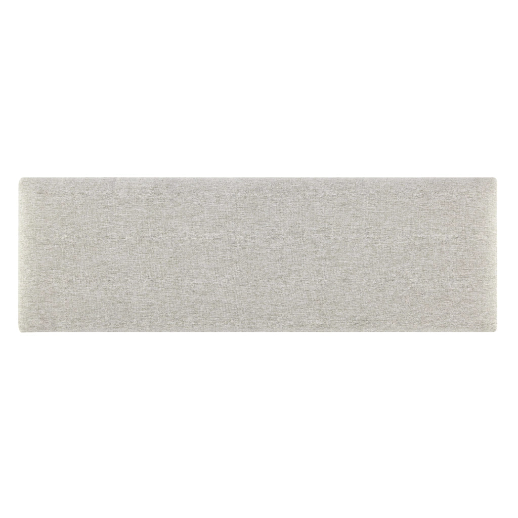 Set Carpino di 2 Pannelli Murali Imbottiti Rivestiti in Tessuto Grigio 90x30 cm [neu.haus]