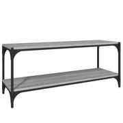 Mobile TV | Armadietto TV | Mobile Porta TV Grigio Sonoma 100x33x41cm Legno Multistrato e Acciaio