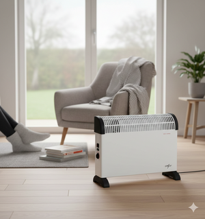 Termoconvettore Elettrico Ventilato 2000W Beker Bianco