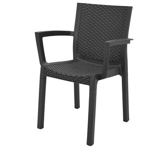 POLTRONA PANAREA CONFORT RATTAN ANTRACITE- 1,0 pz