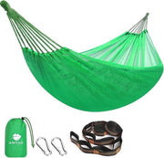 Hammock grande 320 x 150 cm - rete respirante mesh - kit cinture albero - esterno per camping giardino - terrazza giardino - escursioni zaino