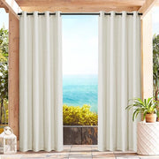 Schiaccio Bordo Acqua - Trasparente - Filtri Luce - Lino - 140B x 213H cm (2 Panne) - Per Balcone/Terrazza - Bordo Giardino