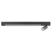 Faretto soffitto nero su barra LED 24W+GU10 PARIS Polux