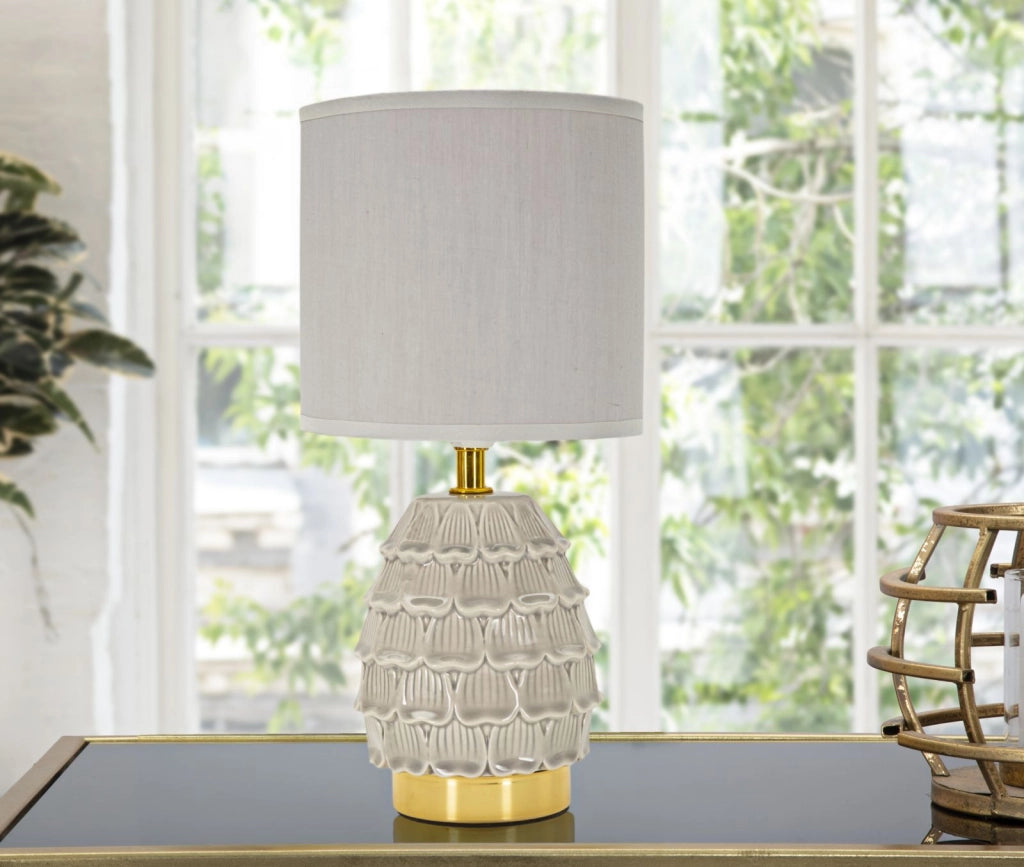 LAMPADA DA COMODINO PIGNY GRIGIA CM Ø 15X30,5