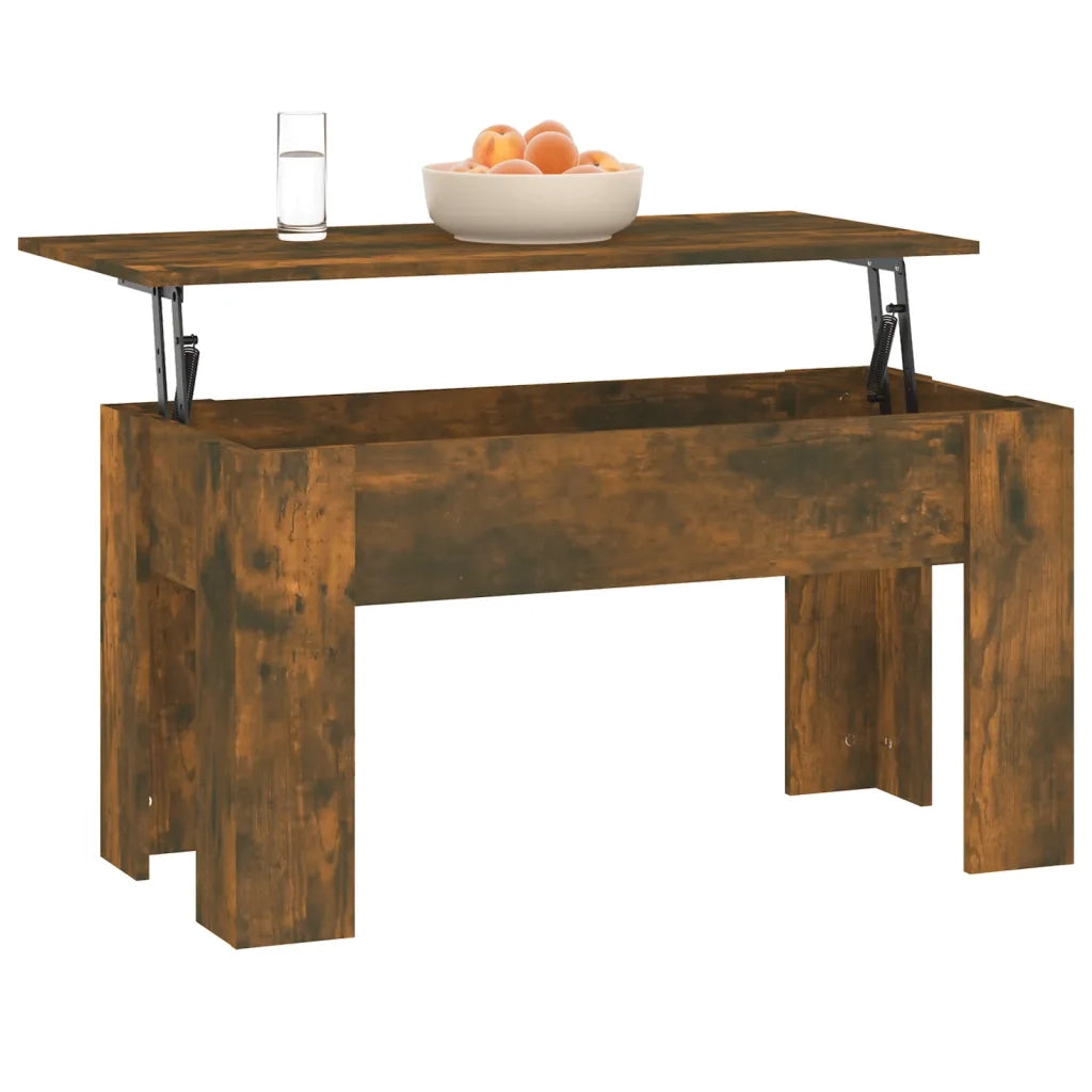 Tavolino da Salotto Rovere Fumo 101x49x52 cm Legno Multistrato cod mxl 23485