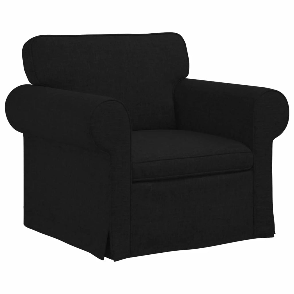 Divano Nero 95 x 82 x 80 cm Tessuto