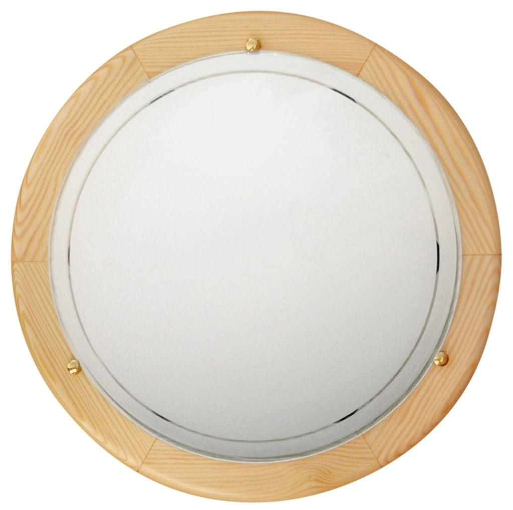 Plafoniera Candellux 13-32259 legno Ø30 E27 bianca