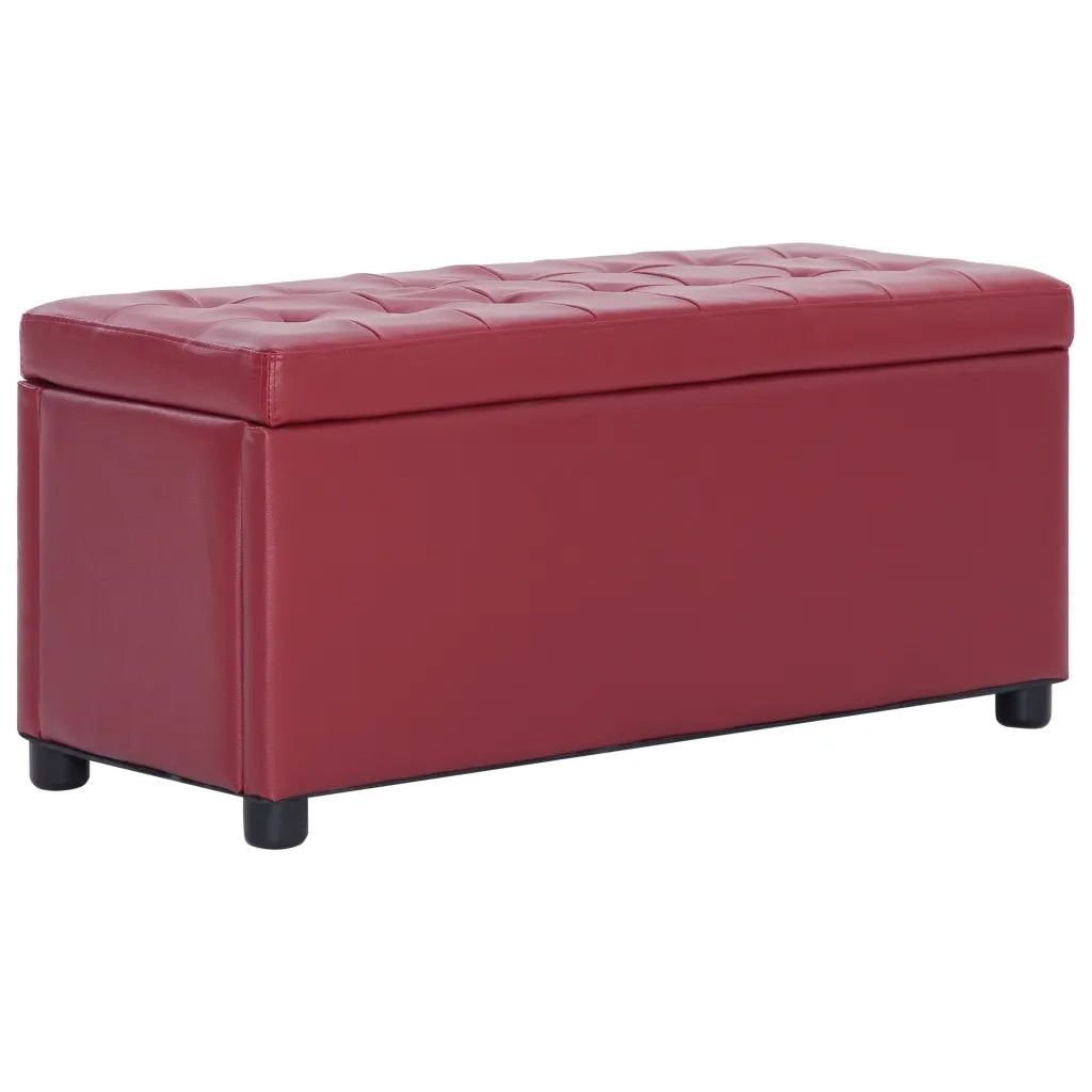 Cassapanca 87,5 cm Rosso Vino in Similpellecod mxl 94559