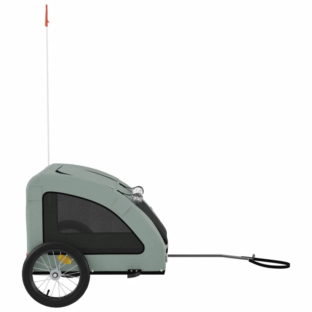 Rimorchio da Bici per Animali Grigio Oxford e Ferro CFW3366288