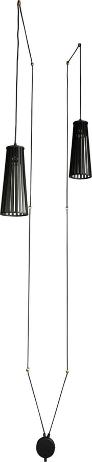 Applique Nowodvorski Dover nera compensato 2xGU10 35W