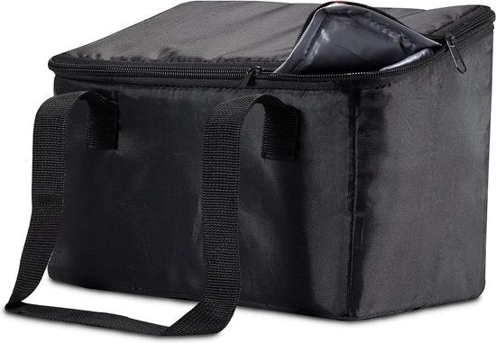 Organizzatore per passeggeri, accessorio per contenitore di sedile posteriore, contenitore per rifiuti per sedile auto, sacchetto per rifiuti auto, 16 x 24 x 20 cm (nero)
