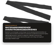 Barriera di Protezione Antifurto Hermetica - Idonea per Porte/Fenestre - Doccia con Materiale Assorbente - Espansione Automa - Impermeabile - Flessibile - Protezione per Eventi di Inondazione