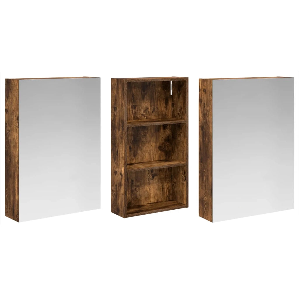 Set di Armadi da Bagno 3 pz 140 x 14,5 x 70 cm 3403780