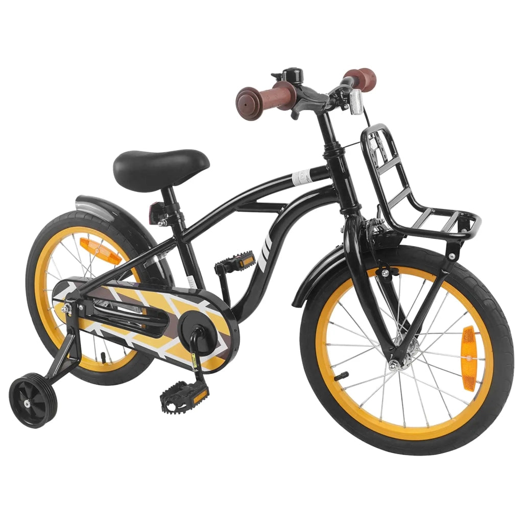 Bicicletta per Bambini 16 Pollici per bambini di 4-6 anni Nero 42009301