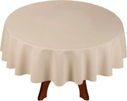 Tavolo coperto - impermeabile - lusso tovagliato - decorativo - festivo tovaglie da tavola - qualità premium decorazione da tavola Tavolo coperto - impermeabile - lusso (beige 100 cm rotondo)
