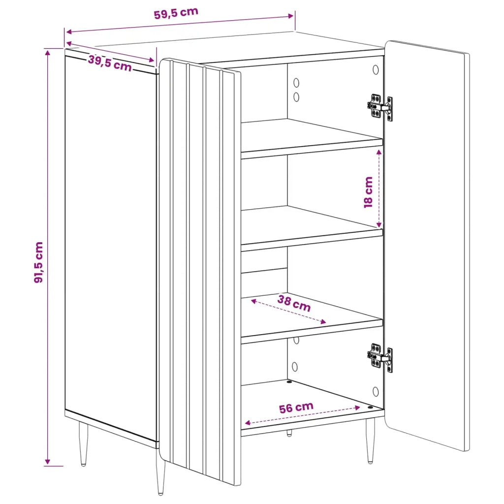Mobile per scarpe ZWOLLE 59,5 x 39,5 x 91,5 cm 896434