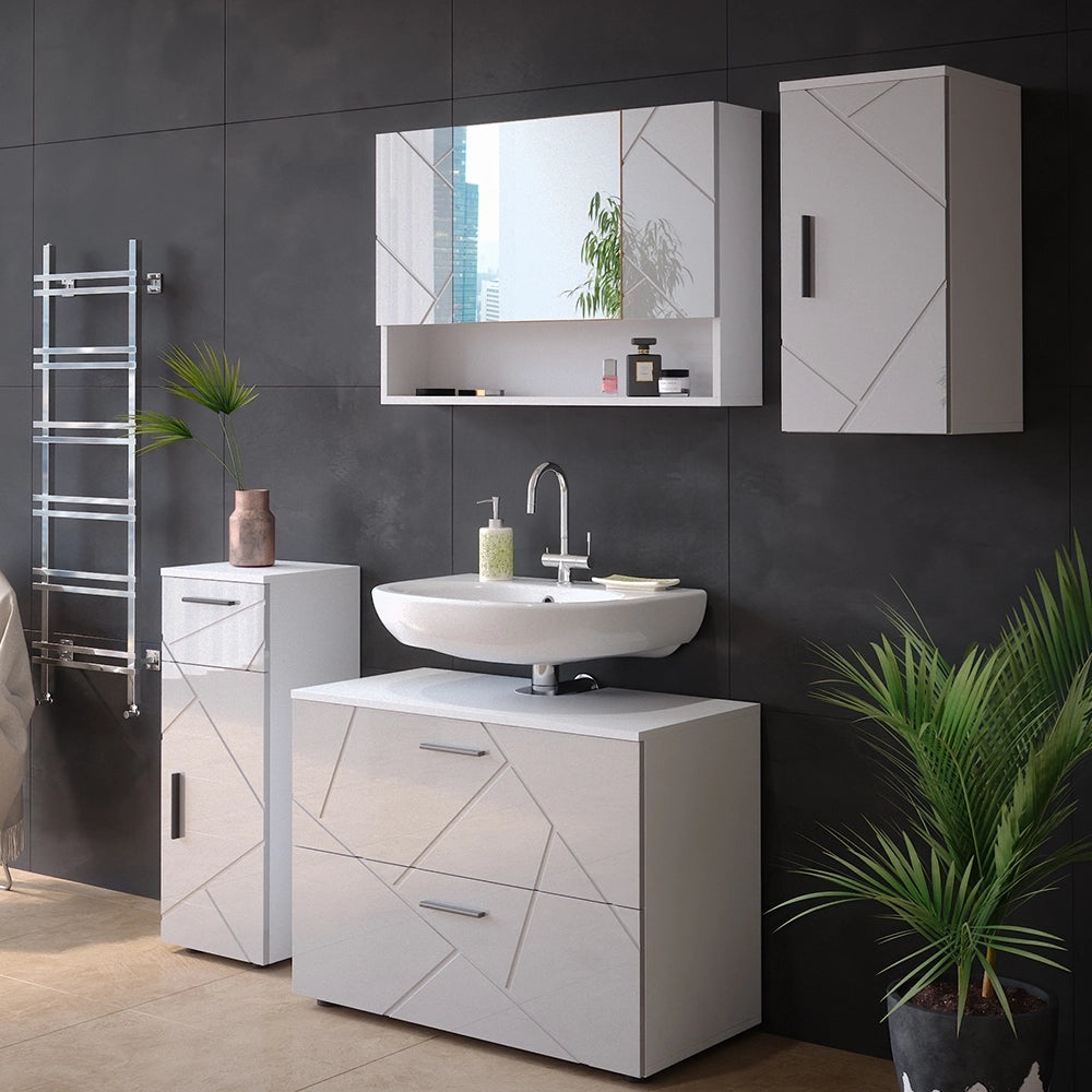 Mobile bagno Irma Bianco lucido 30 x 59 cm Vicco