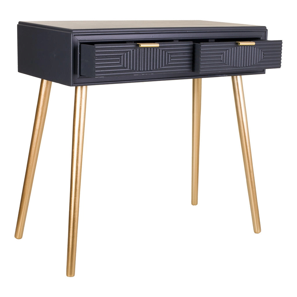 Mobile da ingresso in legno grigio scuro 82x41x78h