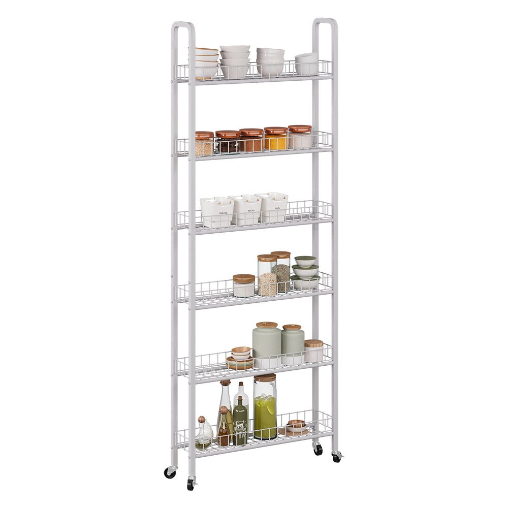 Vicco Piedistallo mobile Bianco 58 x 15 cm con 6 scomparti