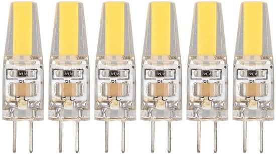 Lampada LED G4 6 pezzi 6W 500LM - Lampada LED - Risparmio energetico - Bianco caldo - Dissipazione termica - Facile da installare - Lampada LED