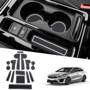 Accessori per Kia Ceed SW GT Proceed GT | XCeed GT 2018-2024 2025 Mattoncini in gomma per tappeti di ingresso, mattoncini antiscivolo per XCeed, mattoncini per console centrale, tappeto per bicchiere per Ceed Accessori