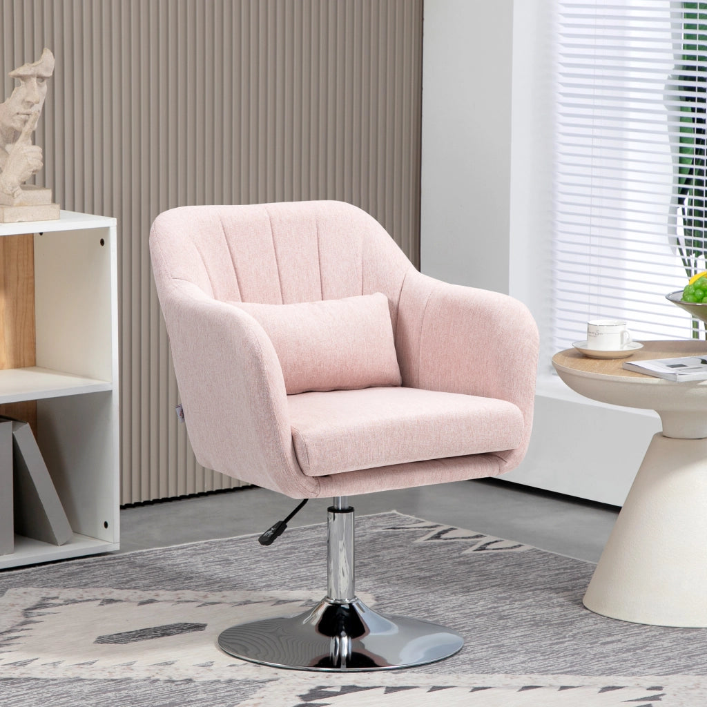 Poltrona da soggiorno reclinabile girevole 360¡ã ¨C zephmum ¨C rosa metallo