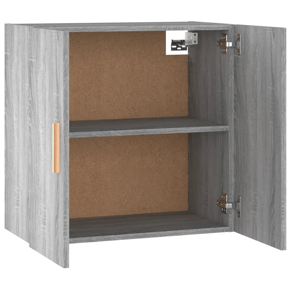 Armadietto a Muro | Mobile Pensile Grigio Sonoma 60x30x60 cm Legno Multistrato