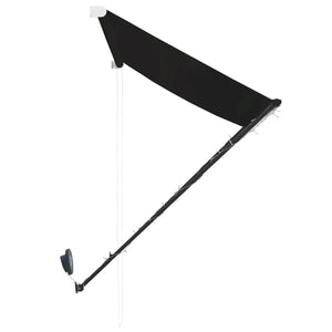 Tenda da Sole Retrattile con LED 350x150 cm Antracite 145919