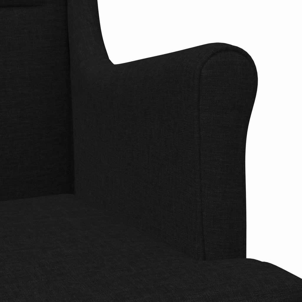 Divano Sedia-Poltrona-Poltroncina Nero Tessuto 996781