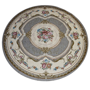 Tappeto AUBUSSON FANGO in ciniglia multiuso lavabile antiscivolo cm.200 ? Rotondo