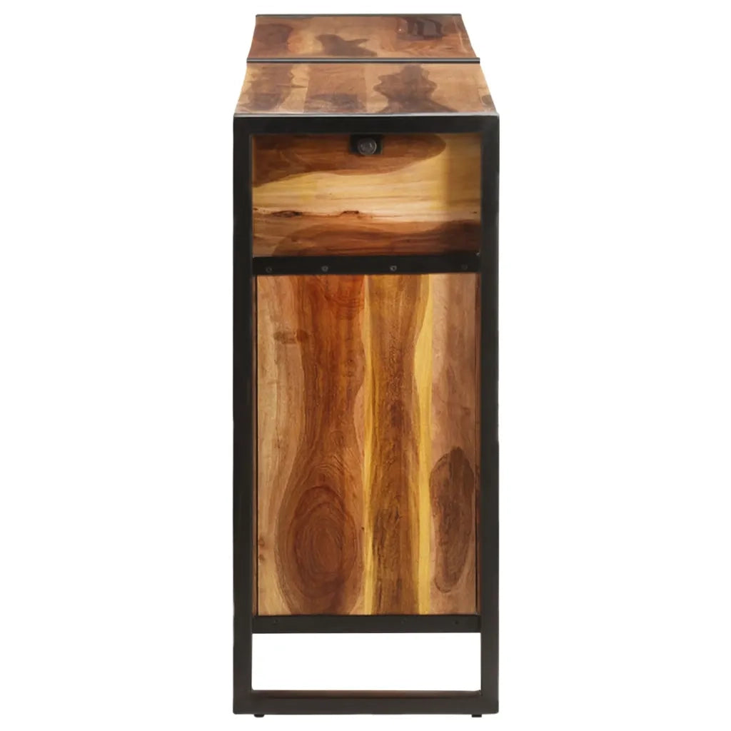 Credenza 172x35x80 cm in Legno di Acacia con Finitura Ambra 321698