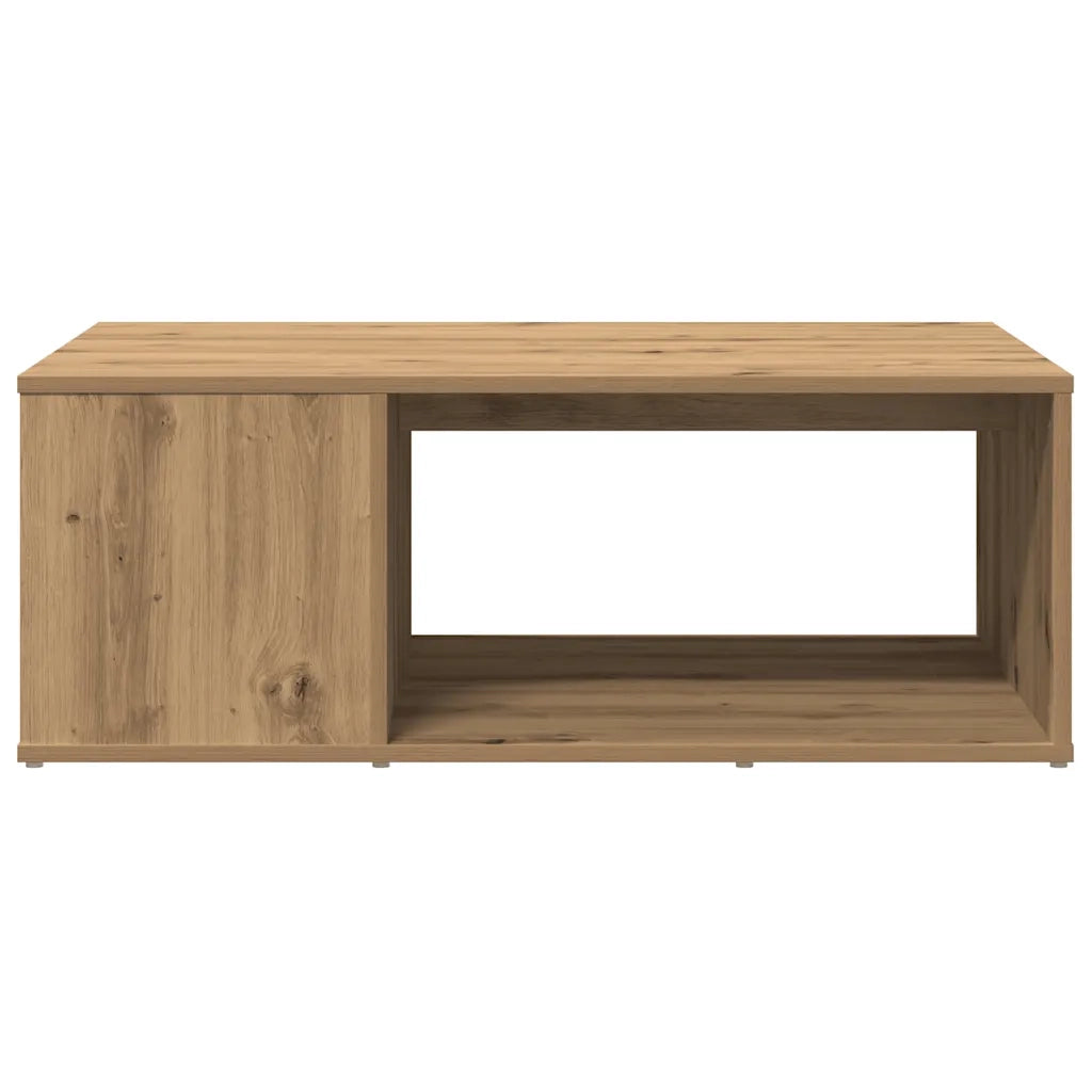 Tavolino da Salotto Rovere Artigianale 90x67x33 cm Truciolato 856553