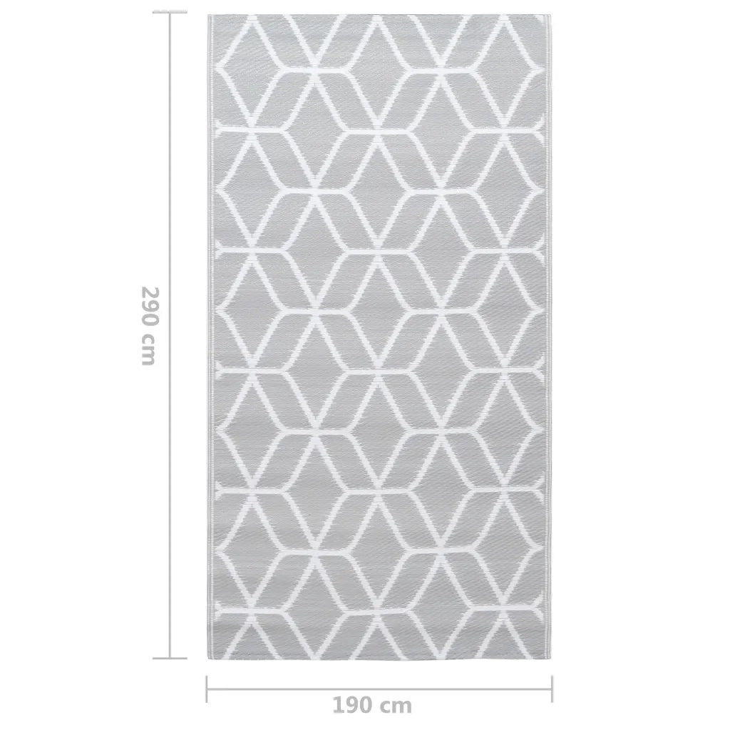 Tappeto da Esterni ARAKIL Grigio 190x290 cm in PP CFW9053859