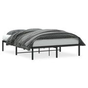 Letto matrimoniale | Letto per adulti | Giroletto in Metallo Nero 140x190 cm
