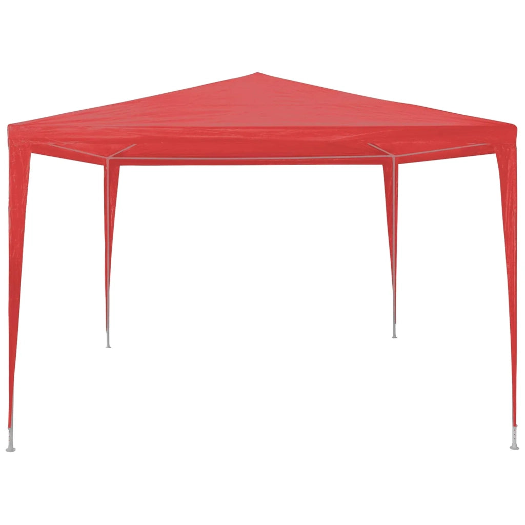 Tenda Party Rosso 300 x 300 x 255 cm PE e Acciaio