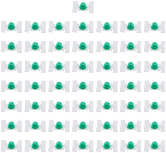 Supporti per auto per clip - Plastica bianca - Adatti per maniglie di portiera di 9,5 mm - 50 pezzi - Materiale di fissaggio per accessori auto - Ideali per installare accessori di auto.