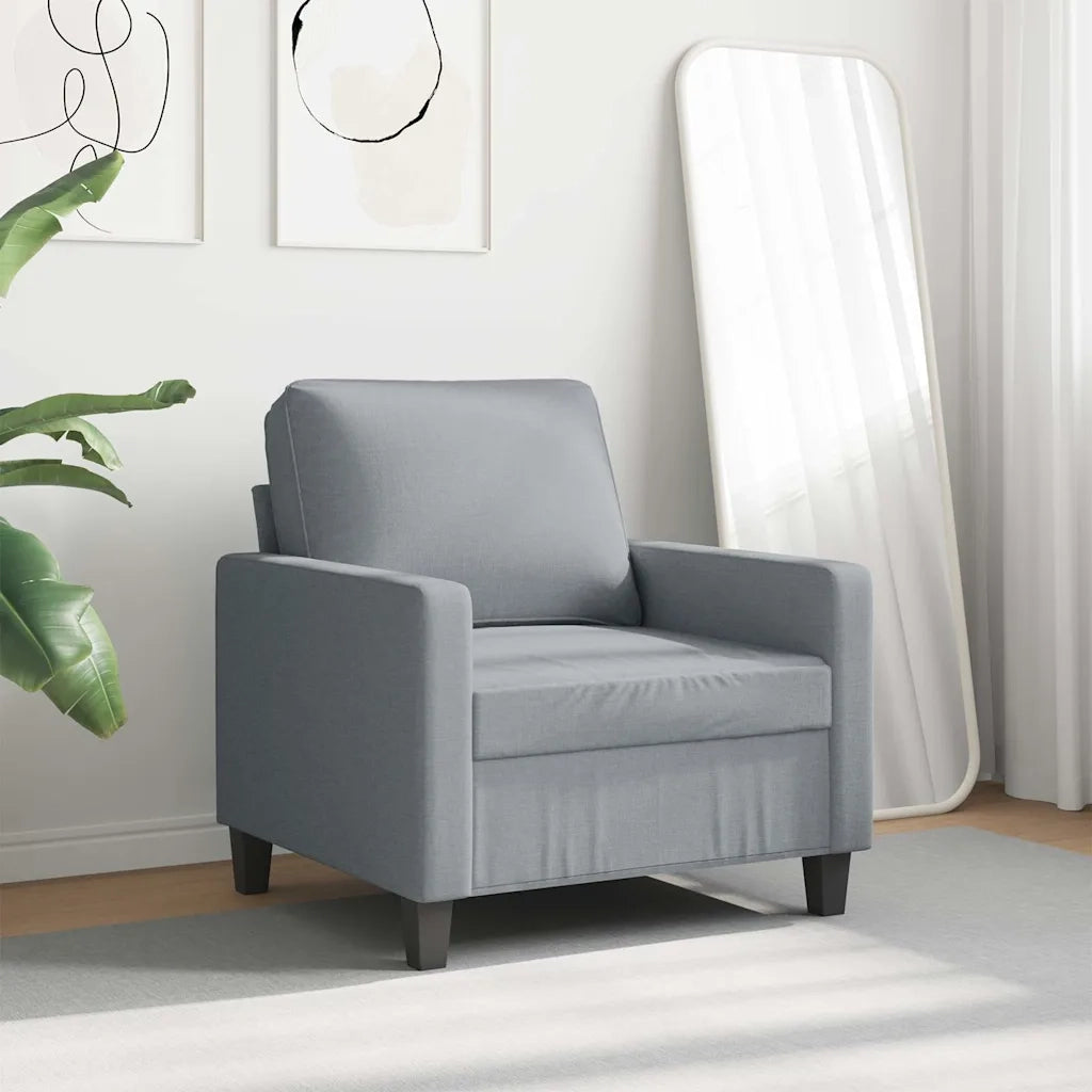 Poltrona Grigio Chiaro 60 cm in Tessutocod mxl 106674