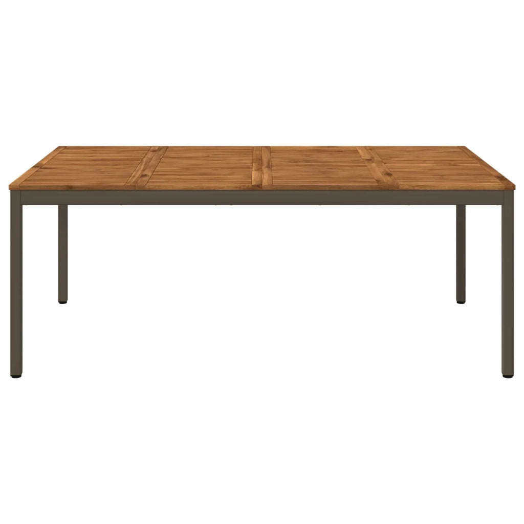 Tavolo da cena da giardino Naturale e Caffè 196 x 100,5 x 75 cm 3394421