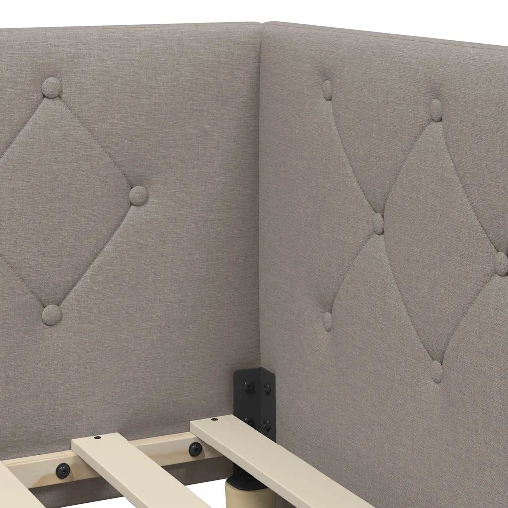 Cornice del letto ad angolo Talpa 80 x 200 cm Tessuto