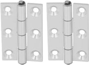 Scharnier a Soffietto - 2 Pezzi in Alluminio - Materiale di Alta Qualità - Dimensioni Compresse 78 x 48 mm - Duraturo e Leggero - Prestazioni Stabili - Scharniere a Vouge