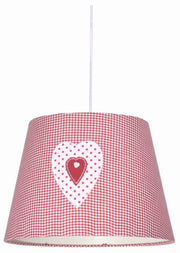 Lampada a sospensione Candellux Sweet bianco/rosa Ø35