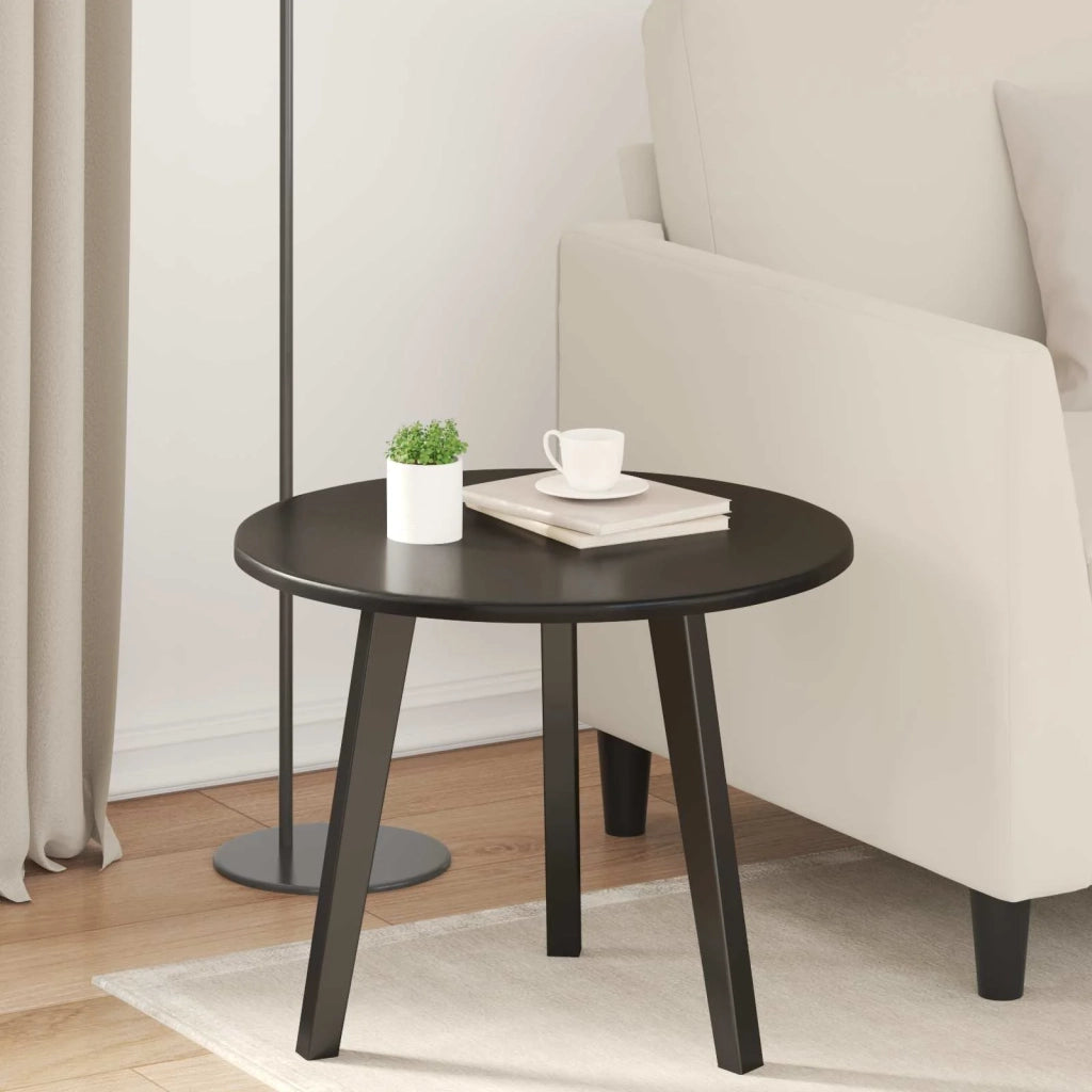 Piano del tavolo Nero Ø 50 x 1,5 cm Legno multistrato 880392