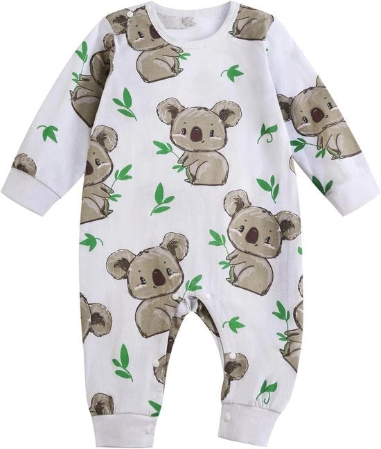 Abbigliamento per Neonati Rompiscatole di Estate Jumpsuit per Ragazzi e Ragazze Bianco Taglia M
