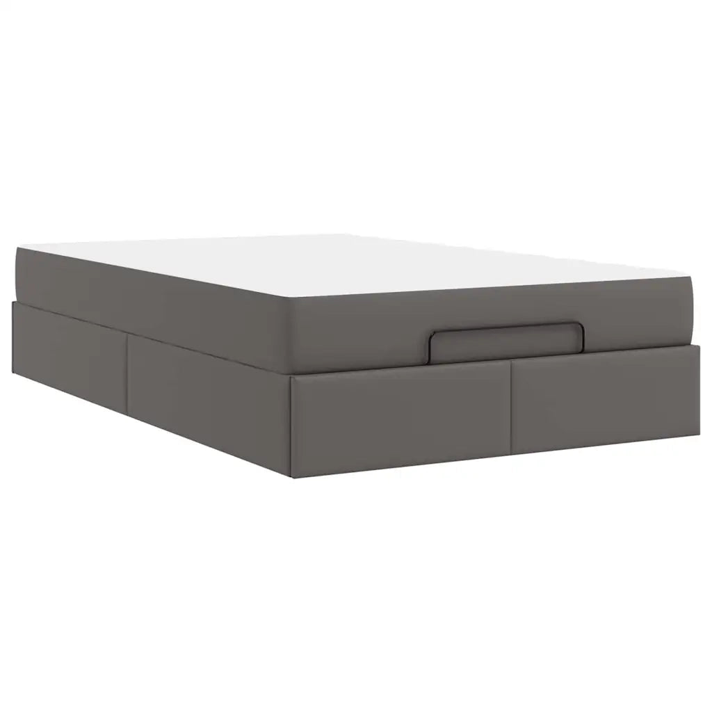 vidaXL Struttura letto con materasso con materasso Grigio 120 x 200 cm
