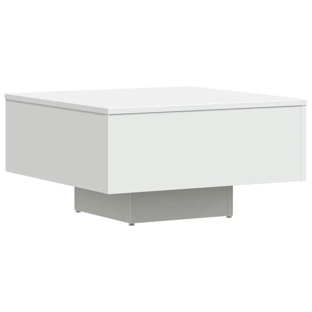Tavolino da salotto | Tavolino da caff¨¨ | Tavolino da Soggiorno Bianco 60x60x31,5 cm in Legno Multistrato